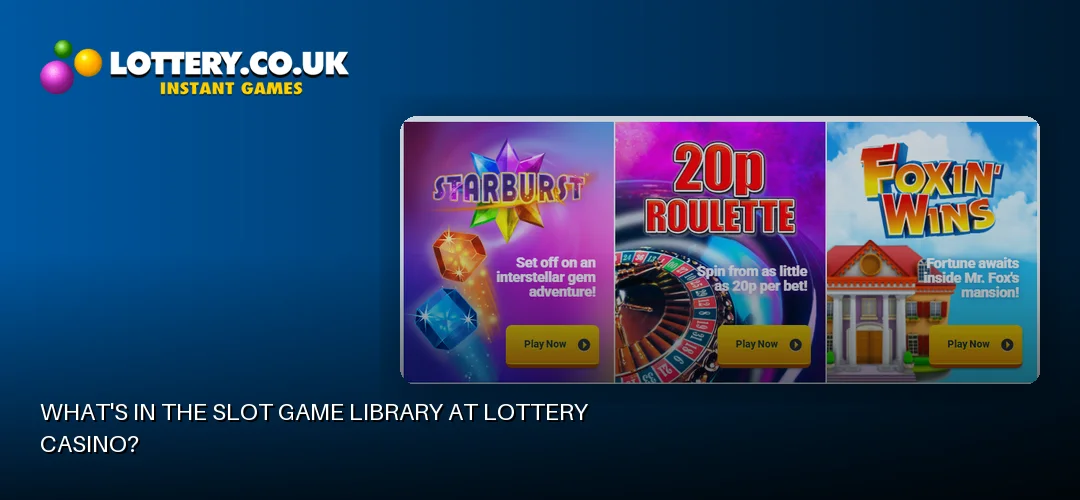 Lottery casino promotional banner